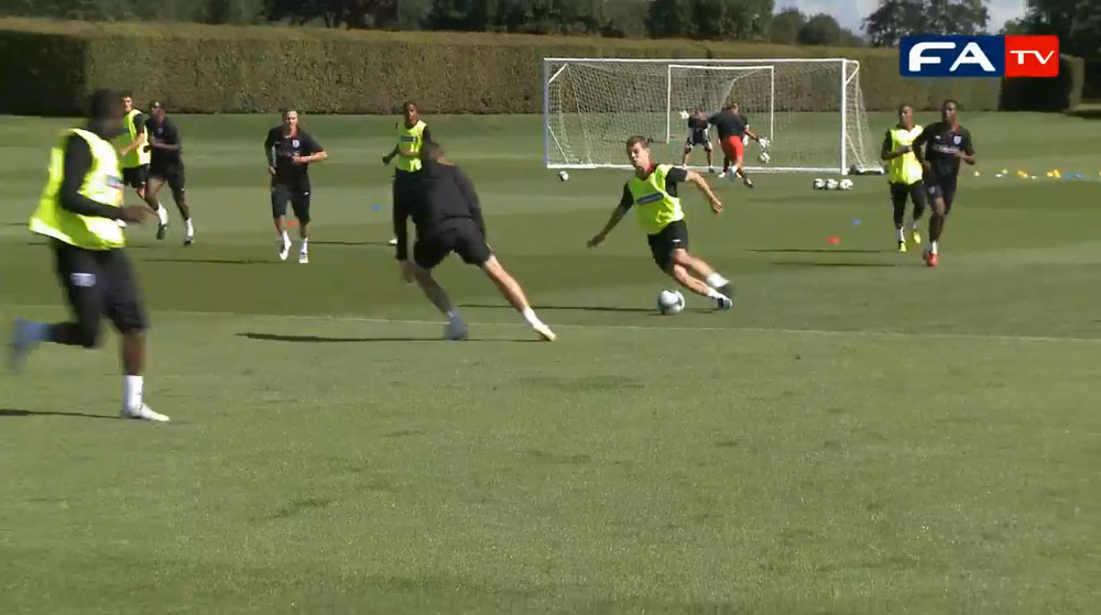 England U21s training at London Colney